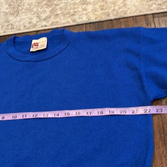 adobe knits 100% alpaca sweater size XL in GUc made in New Zealand blue color - Picture 7 of 10